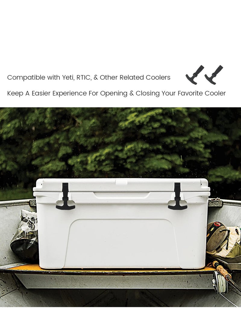 SYOSI 2 عبوة من أقفال الأغطية البديلة متوافقة مع مبردات Yeti و RTIC الصلبة مصنوعة من مطاط أكثر متانة تصميم محسّن مصممة ومصنعة  - Image 5