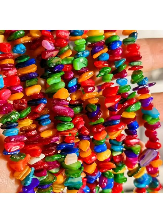 Natural Shell Beads For DIY Jewelry Making 1 Pc Irregular Shapes Vibrant Colors - Image 4
