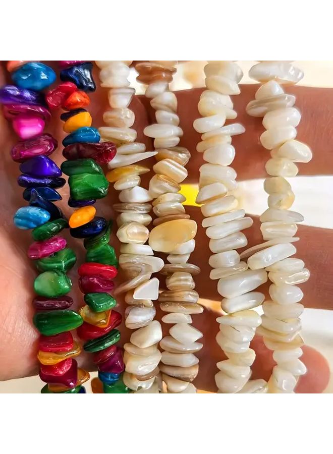 Natural Shell Beads For DIY Jewelry Making 1 Pc Irregular Shapes Vibrant Colors - Image 1