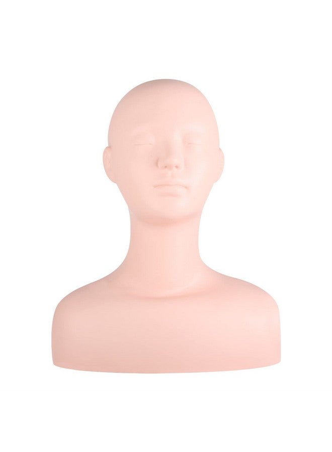 EVTSCAN Makeup Practice Mannequin Head Multifunction Massage Makeup Practice Soft Mannequin Head Model Wig Hat Display For Salons - Image 3