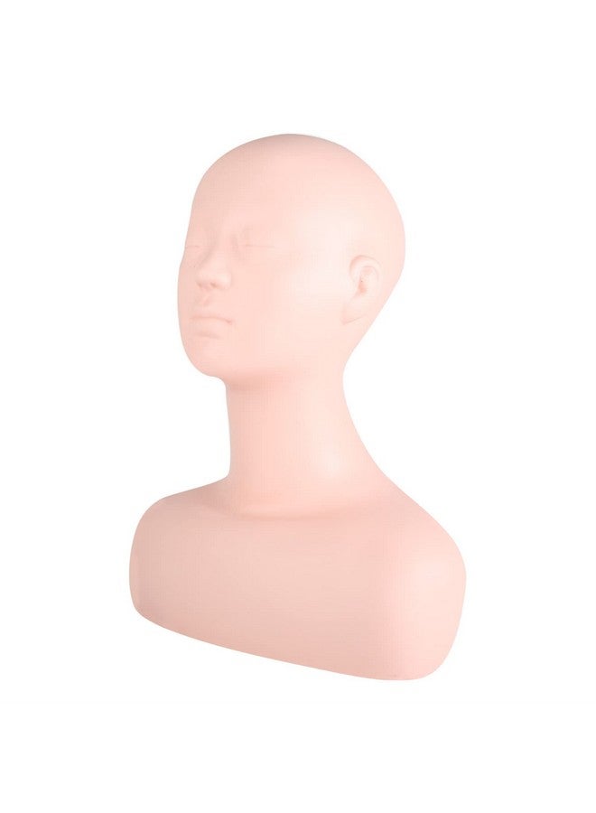 EVTSCAN Makeup Practice Mannequin Head Multifunction Massage Makeup Practice Soft Mannequin Head Model Wig Hat Display For Salons - Image 4