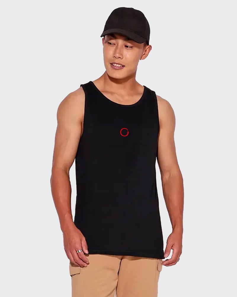 bewakoof Men's Black Warriors Graphic Printed Vest - Image 2
