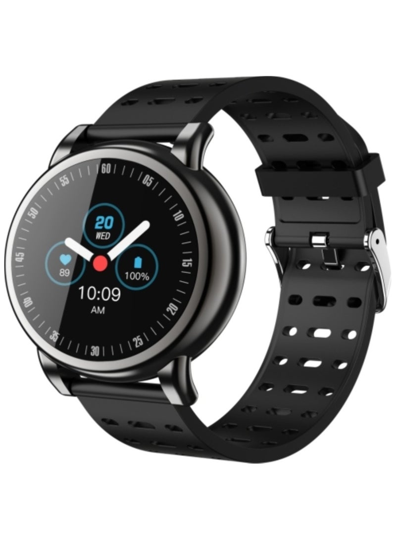 AROAQ Smartwatch with 1.08 Inch Color IPS Display IP67 Waterproof Design Supports Message Reminder Heart Rate Monitoring Blood Oxygen Level Blood Pressure Monitoring and Sleep Tracking - Image 1