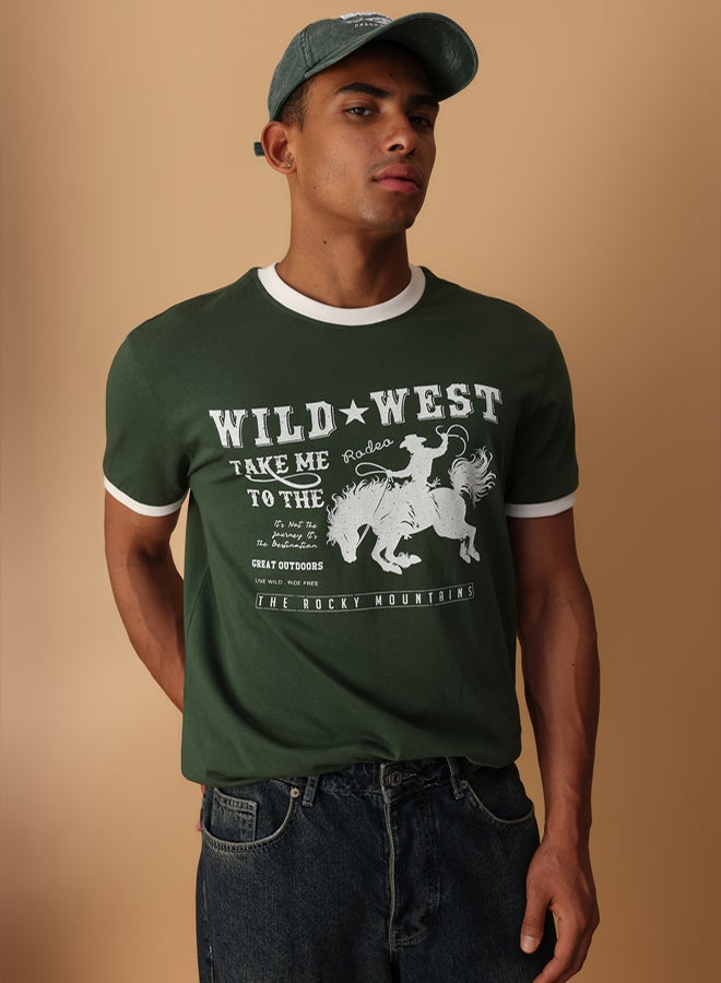 trendyol Men's Printed T-shirt - Image 2