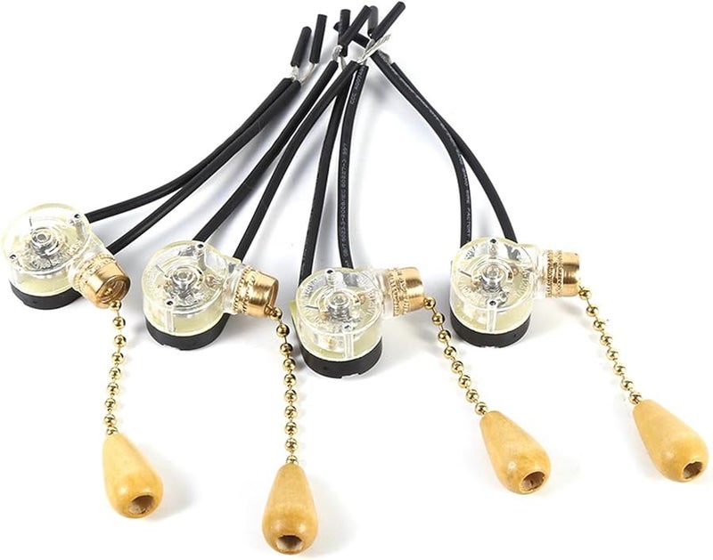 Ceiling Fan Pull Chain Switch Control Replacement 4Pcs 250V 125V Wall Lights - Image 3
