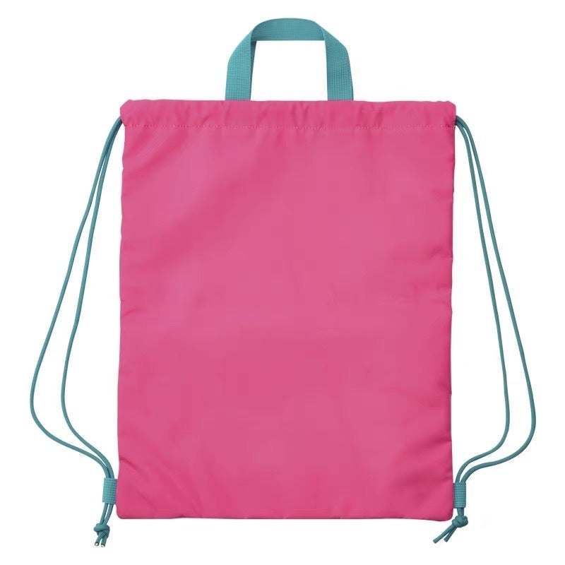 Barbapapa Lightweight 2-in-1 Drawstring Backpack for Women, Pink - Image 2