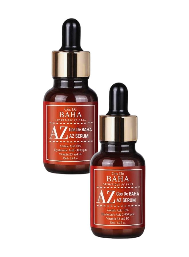COS DE BAHA Azelaic Acid Serum Set of 2 - Facial Serum for Dark Spots, Acne-Prone Skin, Redness, Uneven Skin Tone & Blemishes - Brightening & Smoothing Korean Skincare Face Serum Duo - Image 1