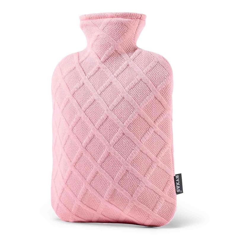 FORICOM Fuzzy Hot Water Bottle with Soft Cover SweaterHot Water Bags for Pain Relief 2LiterHeat PadHot and Cold TherapyMenstrualBpa FreeSky Blue