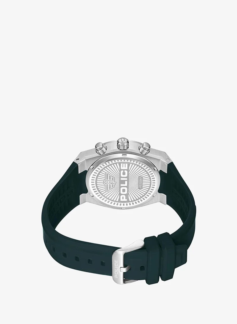 Police  Salkantay Watch For Men Green Dial And Green Silicone Strap for Men | Best Price UAE