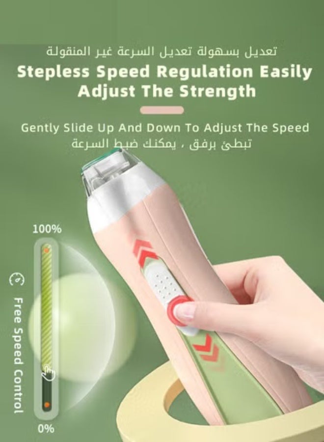 DOOKOO Baby Nail Clippers, Electric Trimmer, Infant Nails File Kit with LED Lighting, and 6 Different Sized Sanding Pads, Suitable for Newborn Toddler Children or Adults Toes Fingernails Care - Image 3