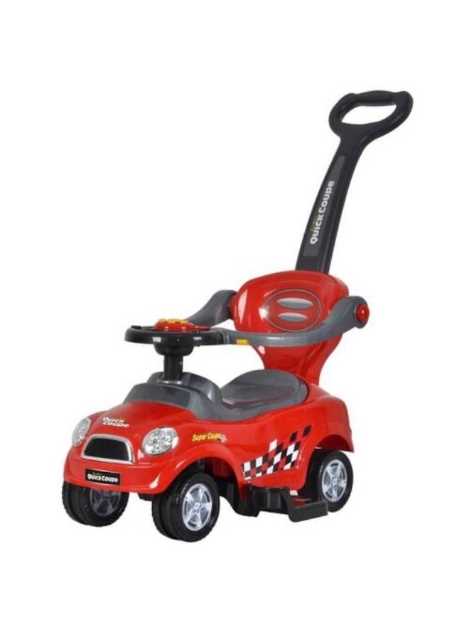 Deluxe QuickCoupe 3-in-1 Pushing Car Red B5128/321 - Image 1