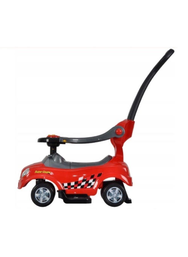 Deluxe QuickCoupe 3-in-1 Pushing Car Red B5128/321 - Image 2