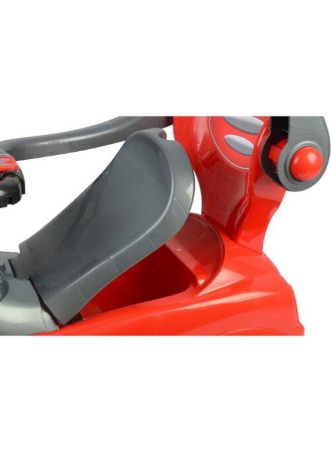 Deluxe QuickCoupe 3-in-1 Pushing Car Red B5128/321 - Image 3
