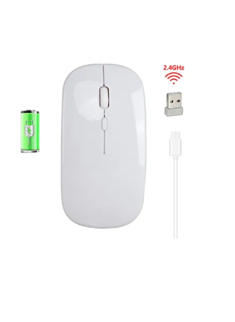 YONK M80 2.4 Ghz Wireless 1600Dpi Three Speed Adjustable Optical Mute Mouse White  - Image 2