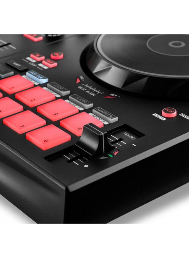 Hercules DJ Hercules DJ Control Inpulse 300 2-Deck USB DJ Controller for Serato DJ Lite and DJUCED Bundle with 6' Comprehensive Standard Series 3.5mm Stereo Mini Plug to 2 RCA Plugs Audio Cable  - Image 4
