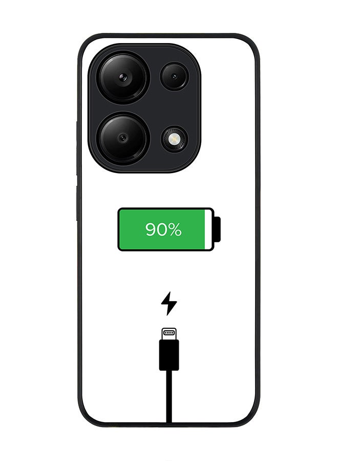 Stylizedd Rugged Black Edge Case for Xiaomi Redmi Note 13 Pro 4G / Xiaomi Poco M6 Pro 4G, Slim fit Case Thin Cover -  Battery Charging - Image 1