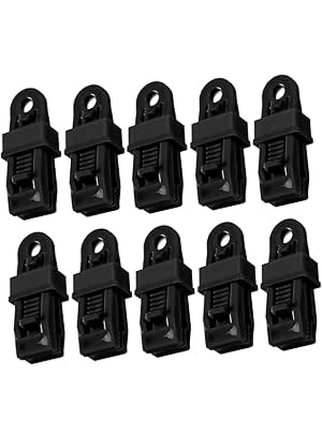 Heavy Duty Tarp Clips 10 Pack for Awnings Canopies Tents Easy Install Wind Rope Buckles - Image 1