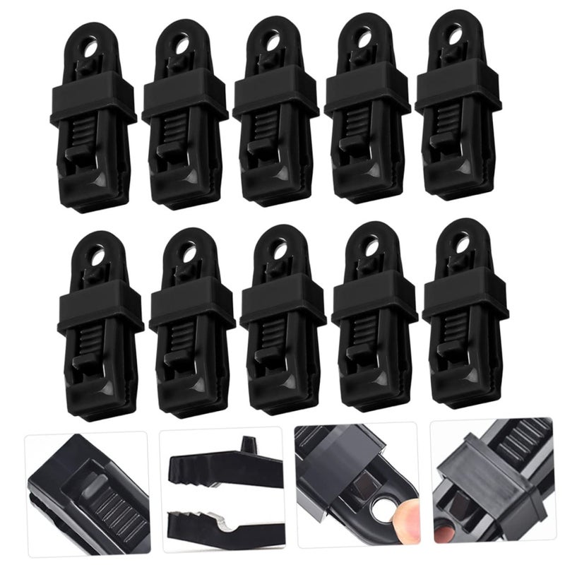 Heavy Duty Tarp Clips 10 Pack for Awnings Canopies Tents Easy Install Wind Rope Buckles - Image 3