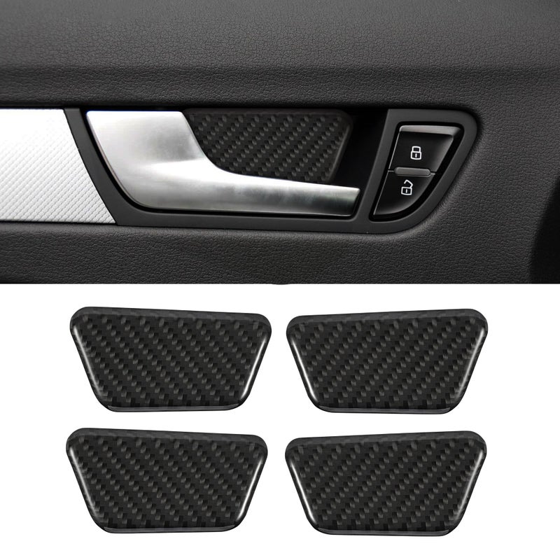 WINKA Car Inner Door Cover Trim Compatible with Audi A4B8 20092016 A5 S5 20082017 S4 20102016 RS5 20132015 Car Inner Door Handle Bowl Frame for Car Carbon Fiber Interior for Car Accessories - Image 2
