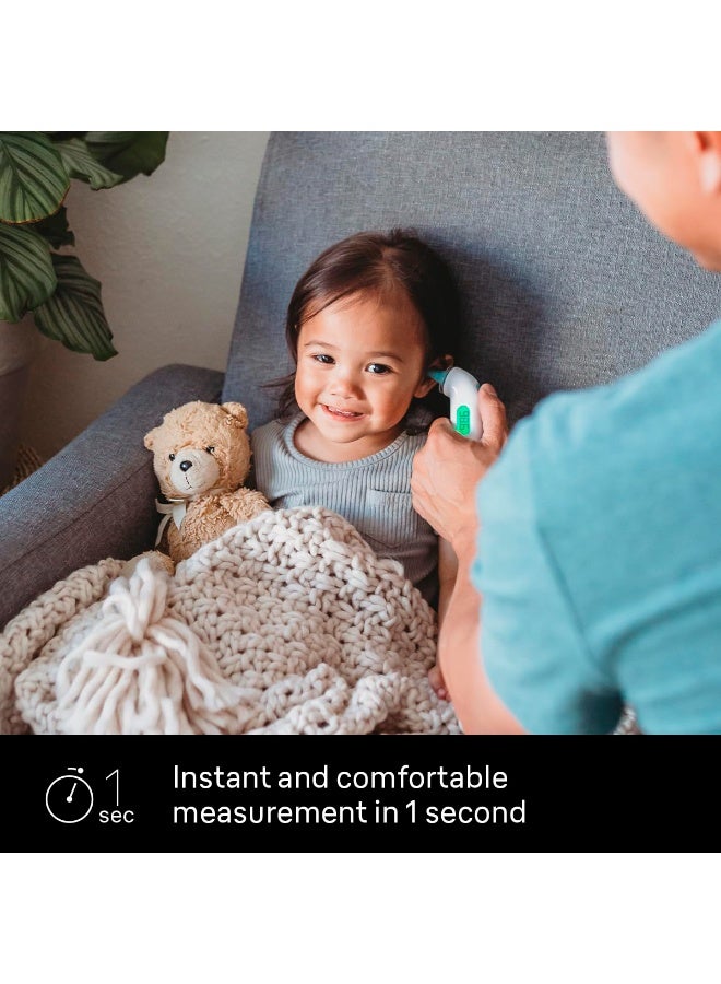 Braun ThermoScan 4 IRT3515 Digital Ear Thermometer for Kids and Adults, Professional Accuracy, Color Coded and Audio Fever Guidance for Babies, Toddlers - White - Image 5