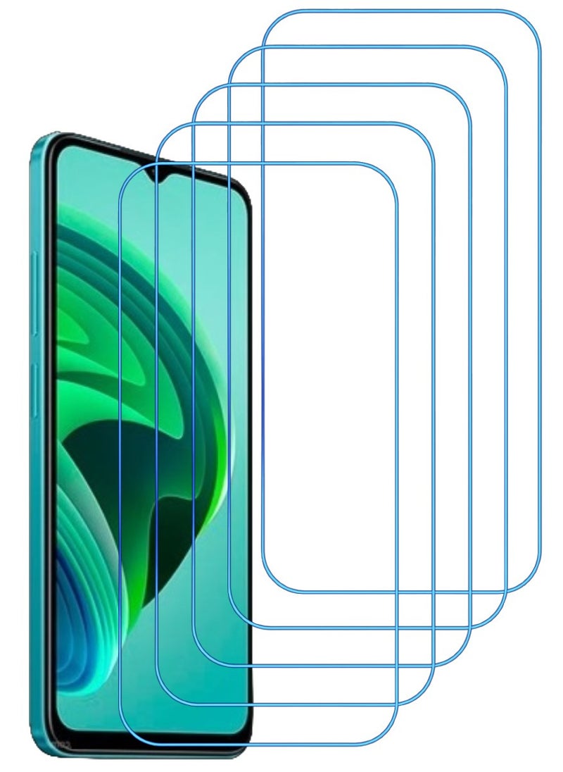 ACLIX 5 Pieces Antistatic ESD Dustproof Premium Quality High Definition Clear Tempered Glass Screen Protector Designed For Xiaomi Redmi Note 11E - Image 1