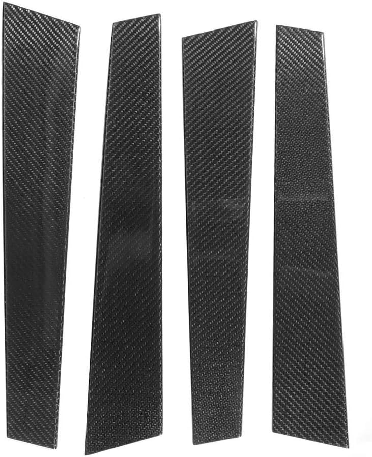 cheekyglo Window Door Pillar,Window Door Pillar Post Cover Dry Carbon Fiber Window Door Pillar Post Trim Replacement for Panamera 970 20142016 - Image 5