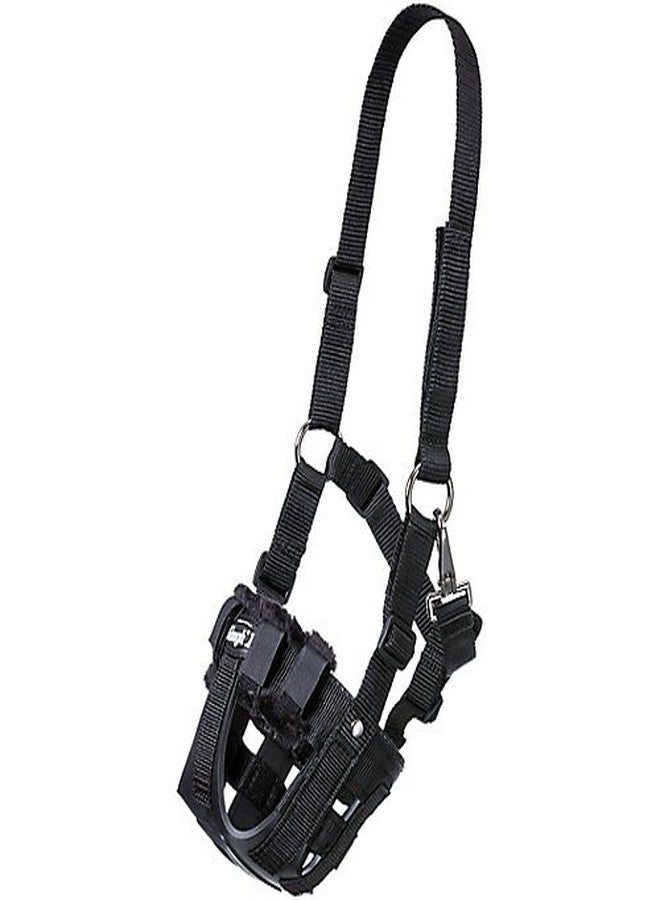 تاف 1 بطانة كمامة متينة من الفرو الصناعي المنك، مقاس كبير، لون أسود