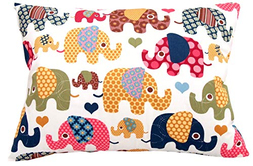 Comfy Turtles Toddler Pillowcase 13 x 18 Cotton - Elephant Pillow Cases, Travel Pillow Case Cover for Kids, Toddler Bedding Elephant Cases (Beige) - Image 1