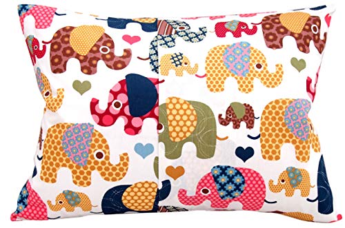 Comfy Turtles Toddler Pillowcase 13 x 18 Cotton - Elephant Pillow Cases, Travel Pillow Case Cover for Kids, Toddler Bedding Elephant Cases (Beige) - Image 2