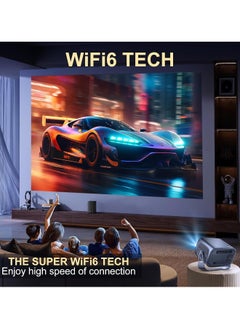 AL RAID Projector [ Android 11.0/Electric focus] with WiFi 6 and Auto keystone,15000lumens Movie Projector,Full HD 1080P Supported 360° Angle adjustment Video Projector,home theater A10 PLUS  - Image 3