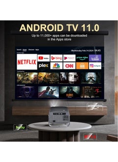 AL RAID Projector [ Android 11.0/Electric focus] with WiFi 6 and Auto keystone,15000lumens Movie Projector,Full HD 1080P Supported 360° Angle adjustment Video Projector,home theater A10 PLUS  - Image 2