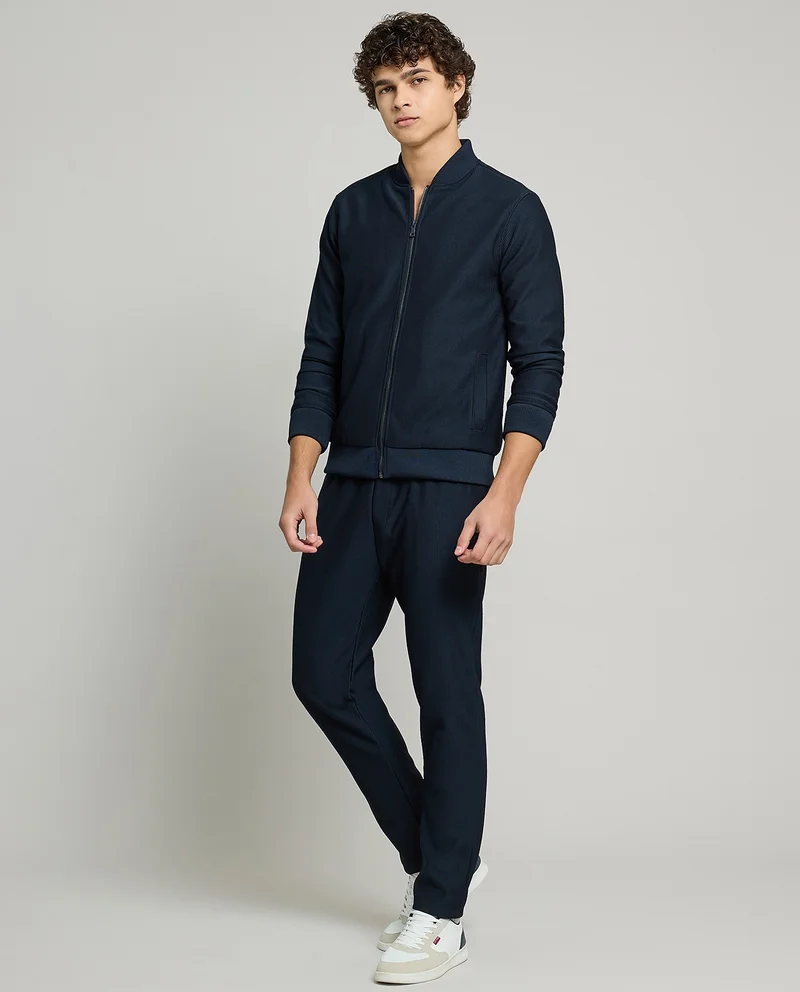 R&b Ribbed Knit Pants with Drawstring Waist