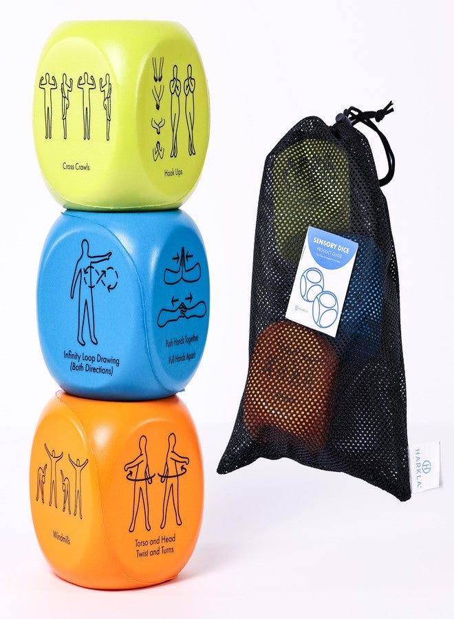 Harkla Sensory Activity Dice - Fun and Effective Brain Breaks for Kids and Adults | Helps with Focus, Calm and Energy | Self Regulation for Kids | Occupational Therapist Approved - Image 1
