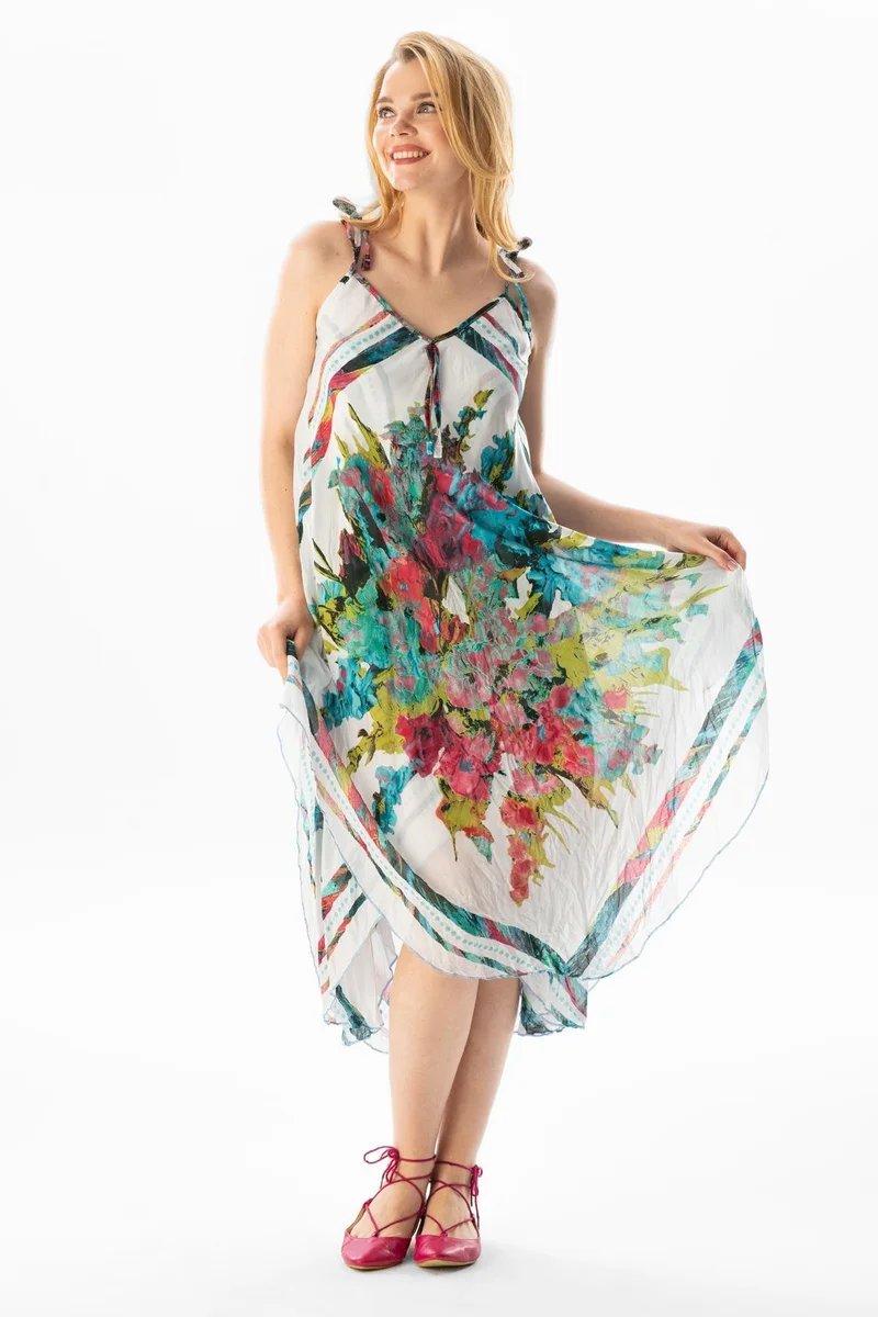 اليش شيل بيزي Floral Print Dress