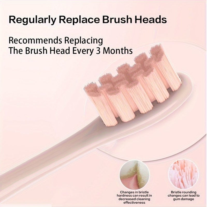 6pcs Electric Toothbrush Heads Refill For Oclean Pink - Image 5