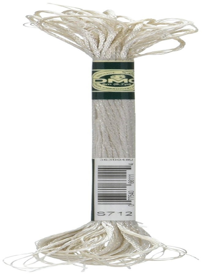 DMC 1008F-S712 Shiny Radiant Satin Floss, Cream, 8.7-Yard
