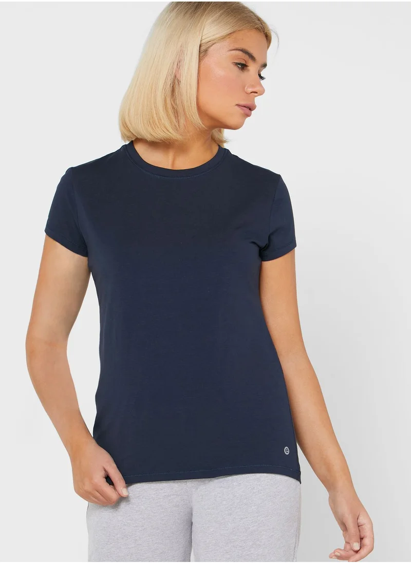 enamor Cotton Slim Crew Tee