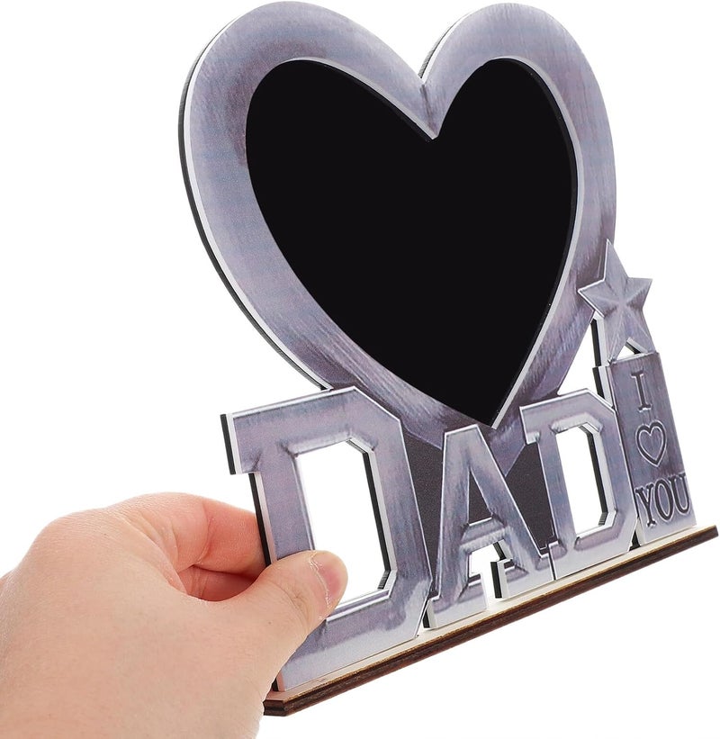 Abaodam Father's Day Acrylic Photo Frame Dad Picture Holder Minimalist Tabletop Display Stand for Living Room and Bedroom Home Décor - Image 4