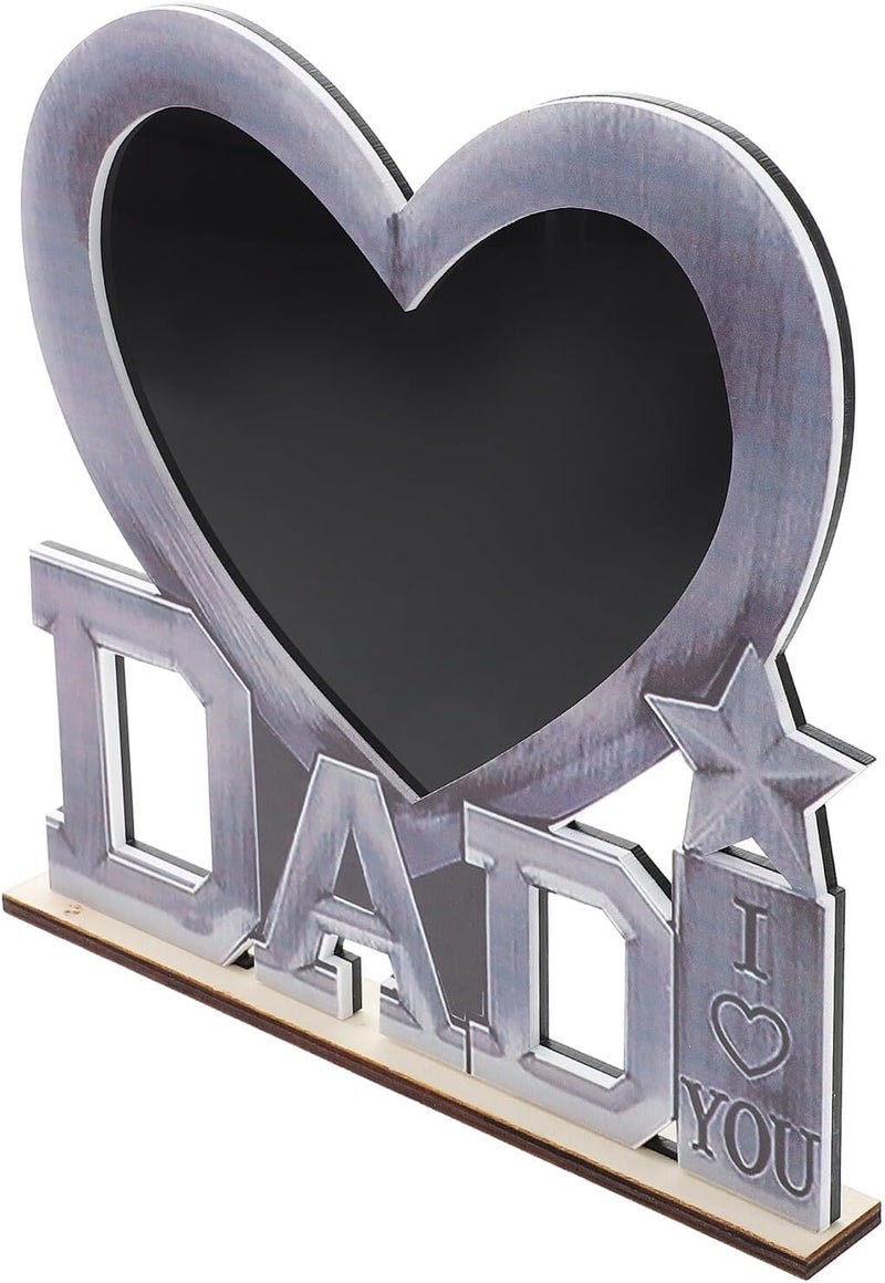 Abaodam Father's Day Acrylic Photo Frame Dad Picture Holder Minimalist Tabletop Display Stand for Living Room and Bedroom Home Décor - Image 1