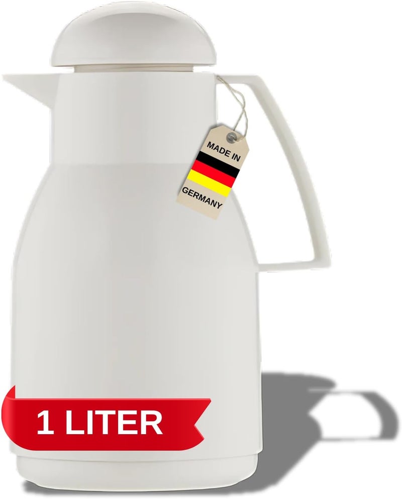 Helios Top Vacuum Jug White 1 Litre - Image 1