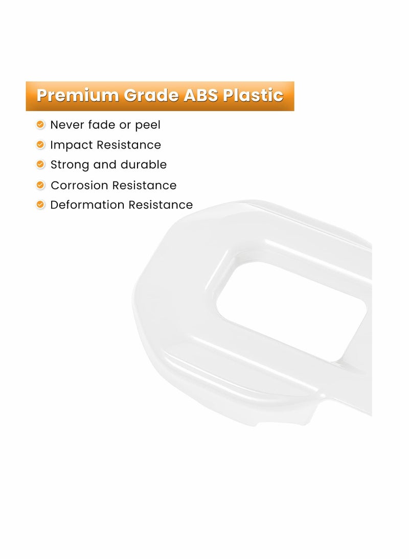 KASTWAVE Hood Latch Lock Catch Brackets Cover for 2018-2022 Jeep Wrangler JL JLU Unlimited Sports Freedom Sahara Rubicon Gladiator JT 2-Door & 4-Door Exterior Accessories Decoration (White 2PCS) - Image 5