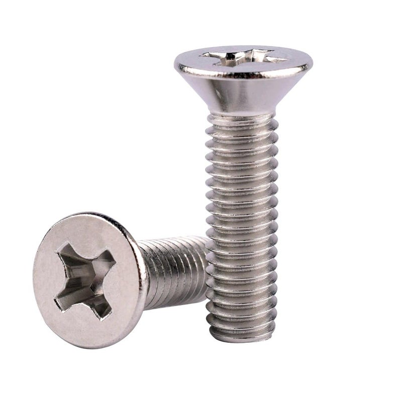 VAMUOEFL #6-32 x 1/4" Phillips Flat Head Machine Screws, Stainless Steel 304 (18-8), UNC Coarse Thread, Countersunk Head Machine Screws, 50Pcs - Image 5