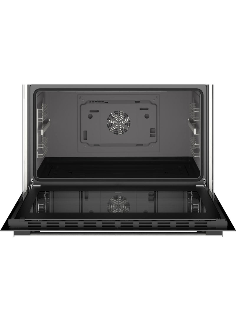 Bosch Series 8 HJYGGXV60Q Freestanding Gas Cooker, Stainless Steel, XXL 147L Oven, Full Catalytic Self-Cleaning, Rotisserie, 6 Cooking Functions HJYGGXV60Q Stainless steel, Black - Image 4