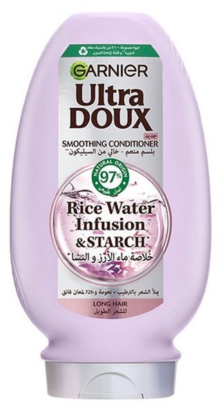Ultra Doux Rice water Shampoo, 400 ml & Ultra Doux Rice water Conditioner, 360 ml & Ultra Doux Rice Water Silk Drops Smoothing Serum For Long, Dull Hair, 120Ml Bundle - view 3