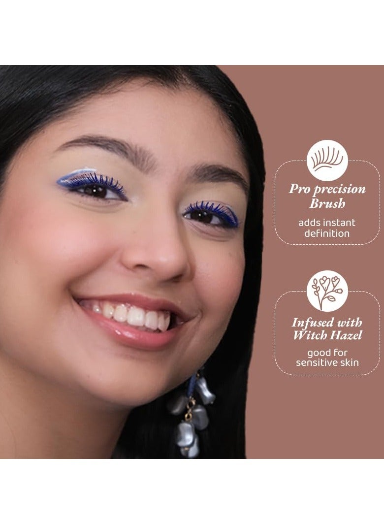 Elitty Pop Colored Lush Lashes Mascara - No Cap (Blue), Waterproof, Smudge proof, Curling and lengthening, Infused with Witch Hazel and Almond Oil, Vegan & Cruelty Free -5 ML Each - Image 3