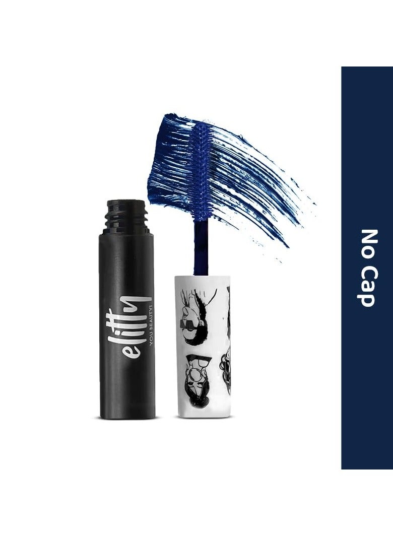 Elitty Pop Colored Lush Lashes Mascara - No Cap (Blue), Waterproof, Smudge proof, Curling and lengthening, Infused with Witch Hazel and Almond Oil, Vegan & Cruelty Free -5 ML Each - Image 2
