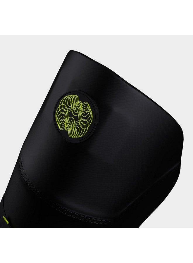 moonwalkr Cricket Keeping Shin Guards Wicket Keeper Pads Protective Gear for Keeper's Height (5'4" - 6'6") Cricket Wicket Keeping Pads Super Slim Gear Comes with a 3-inch Strap (Black, Adult) - Image 5