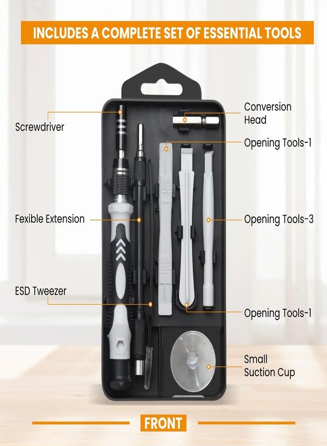 Dyazo 115-in-1 Precision Screwdriver Set | Professional Magnetic Wrench Bits Repair Tool Kit with Portable Case for Electronics, Mobile, Laptop, PC, Watch, Game Console & DIY Household Repairs (Black) - Image 4