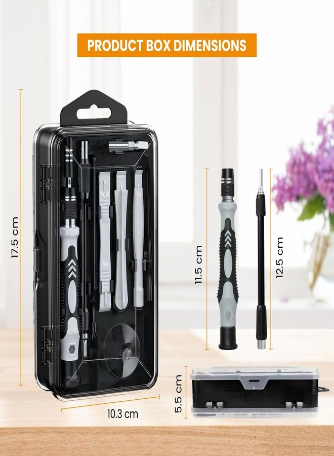 Dyazo 115-in-1 Precision Screwdriver Set | Professional Magnetic Wrench Bits Repair Tool Kit with Portable Case for Electronics, Mobile, Laptop, PC, Watch, Game Console & DIY Household Repairs (Black) - Image 5