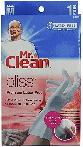 Mr Clean Mr. Clean Bliss Premium Latex-Free Gloves, Medium 1 pair (Pack of 5) - Image 1